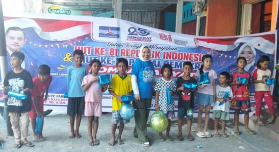 Semarakkan HUT RI dan Demokrat ke-25, DPC Ternate Gelar Lomba Rakyat