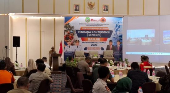 Matangkan Rencana Kontingensi Banjir, BPBD Maluku Utara Libatkan Lintas Sektor