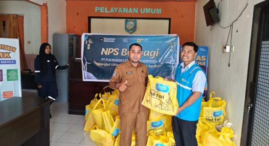 Sambut Lebaran, PLTMG Ternate Salurkan Ratusan Paket Sembako ke Warga