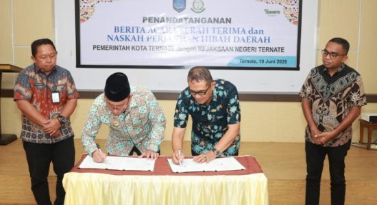 Pemkot Ternate Tuntaskan Hibah Aset ke Kejari