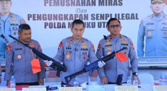Bukan Cuma Miras, Polda Maluku Utara Bongkar Jaringan Senjata Api Ilegal Lintas Wilayah