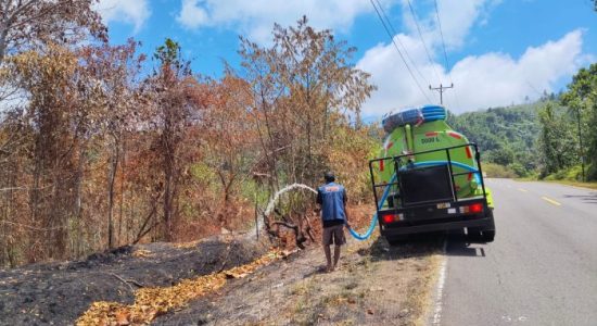 PUPR Maluku Utara Sisir Jalur Boso-Sidangoli, Cegah Karhutla Kembali Muncul