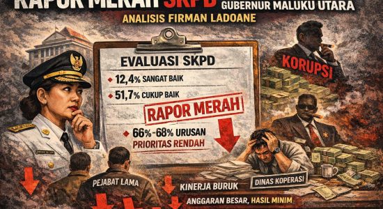 Rapor Merah SKPD Bayangi Satu Tahun Kinerja Gubernur Maluku Utara
