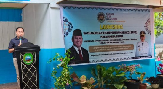 Sekda Halmahera Timur Resmikan Tiga SPPG, Tekankan Higienitas