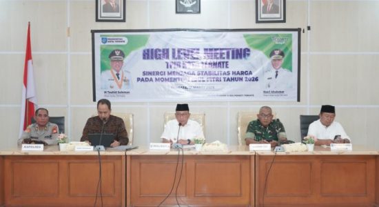 High Level Meeting TPID Ternate, Wali Kota Minta Harga Pangan Dijaga Jelang Idulfitri