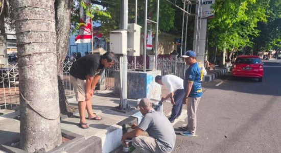 DPMPTSP Ternate Siap Sukseskan Rakernas JKPI, Pembatas Jalan Dicat