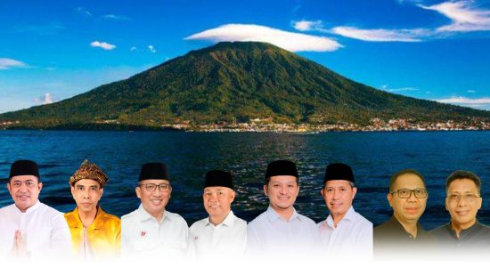 Tren Elektabilitas Empat Paslon Wali Kota Ternate di Tiga Bulan Terakhir