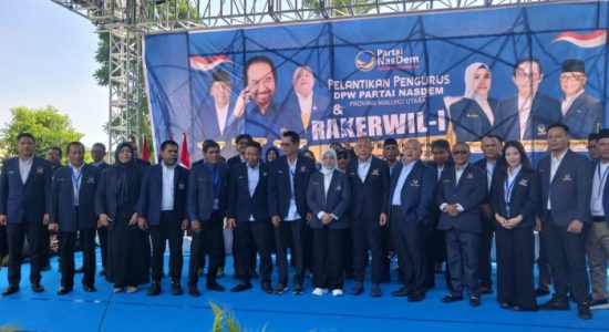 Pelantikan dan Rakerwil NasDem Maluku Utara, Target Rebut Kembali Kursi DPR RI