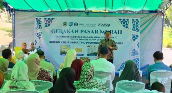 Gerakan Pasar Murah Digelar di Ternate, Sekda Rizal: Terima Kasih Gubernur