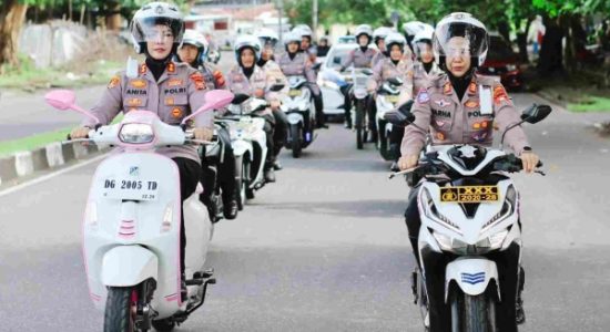 Kapolres Ternate Pimpin Patroli Polwan, Pastikan Kamtibmas Aman Jelang Lebaran