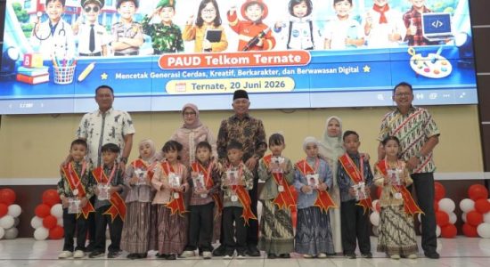 Pesan Wawali Nasri di Pelepasan PAUD Telkom Ternate