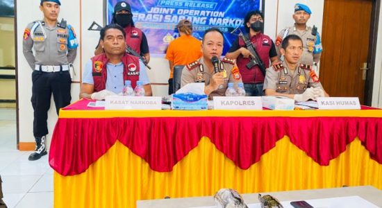 Polres Halmahera Tengah Kembangkan Kasus Ganja 80,20 Gram, Pemasok Diburu