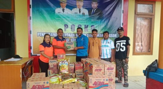 KNPI Halmahera Utara Salurkan Bantuan untuk Korban Banjir Bandang Loloda