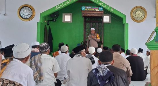 Kapolsek Patani Halmahera Tengah Ajak Warga Tangkal Hoaks dan Jaga Kamtibmas