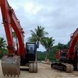 Belum Ganti Rugi, Proyek Jalan di Nusliko Halmahera Tengah Dipalang