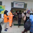 Pintu Masuk Utama Pelabuhan Ferry Sidangoli Disemprotkan Disinfektan