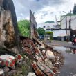 Tembok Gelora Kie Raha Ternate yang Ambruk, Bakal Ditutup Pakai Seng
