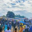 Ribuan Warga Morotai Rela Menempuh Jarak Jauh untuk Deklarasi Rusli-Rio di Daruba