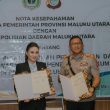 Pemprov Maluku Utara dan Polda Teken MoU, Perkuat Pengamanan Program Pembangunan