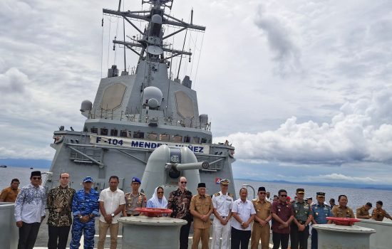 Perkuat Kerja Sama Pertahanan, Wakil Gubernur Maluku Utara Sambangi Kapal Perang Spanyol