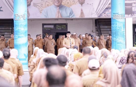Apel Gabungan ASN se-Kota Ternate, Wali Kota Tekankan Kinerja dan Kolaborasi