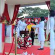 Wabup Kasman Pimpin Upacara Penurunan Bendera HUT RI di Halmahera Utara