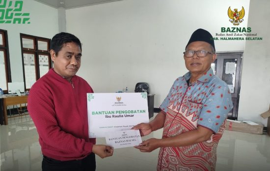 Baznas Halmahera Selatan Salurkan Bantuan Pasien Tumor Asal Liboba Hijrah