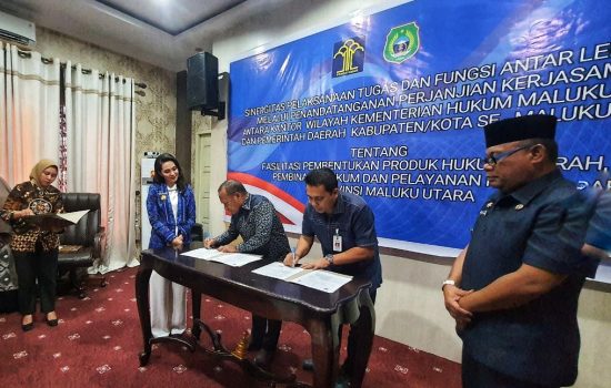 Pemda Morotai Teken Kerja Sama Strategis dengan Kemenkumham Maluku Utara