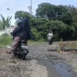 Sejumlah Ruas Jalan di Ternate Rusak, Pengendara Jadi Korban