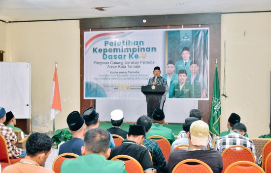 Pelatihan Kepemimpinan GP Ansor Ternate, Sekda Tekankan Sinergi dan Kolaborasi