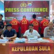 Polres Sula Ungkap Kasus Pengeroyokan di Mangoli: Empat Tersangka Resmi Ditahan