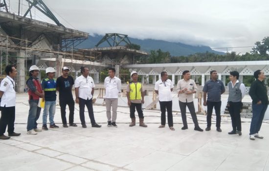 DPRD Halmahera Selatan Tinjau Progres Pembangunan Masjid Raya