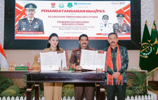 Pemprov–Kejati Teken MoU, Pidana Kerja Sosial Resmi Berlaku di Maluku Utara