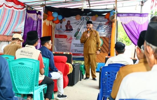 Resmikan Perpustakaan Fala Gaku, Bupati Bassam Dorong Literasi Warga Desa Bobo