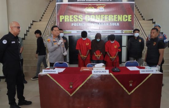 Terbongkar! Kematian Pria di Waihama Sula Direkayasa, Tiga Tersangka Ditahan