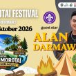Pramuka Morotai Meriahkan Pra Morofest 2026, Alan Darmawan Jadi Bintang Tamu